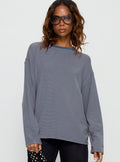Marlah Long Sleeve Top Blue Stripe