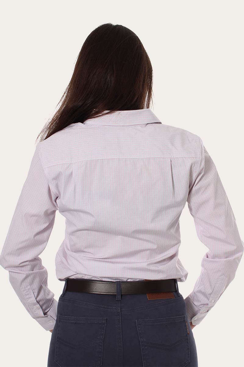 Territory Womens Pin Check Dress Shirt