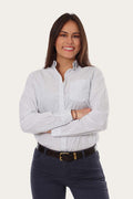 Territory Womens Business Check Dress Shirt