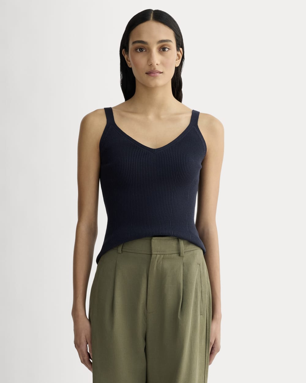 The Fine Knit Cami | Navy
