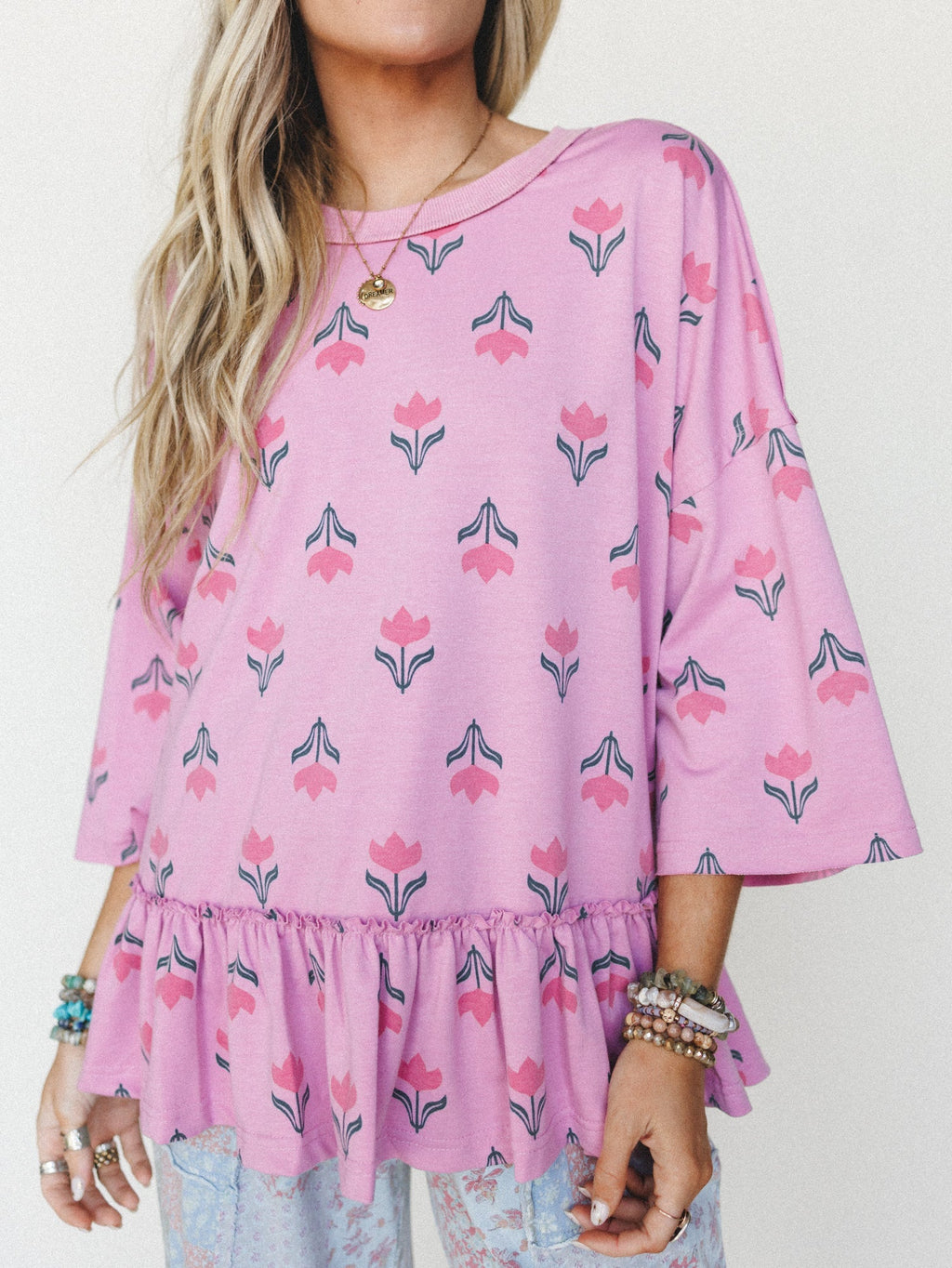 Little Moments Tee - Dusty Rose