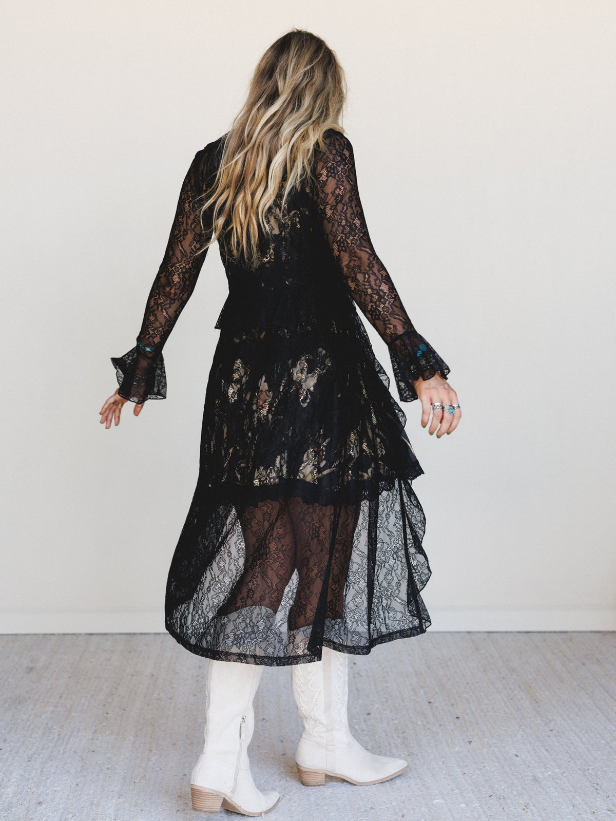 Western Winds Long Sleeve Duster - Black