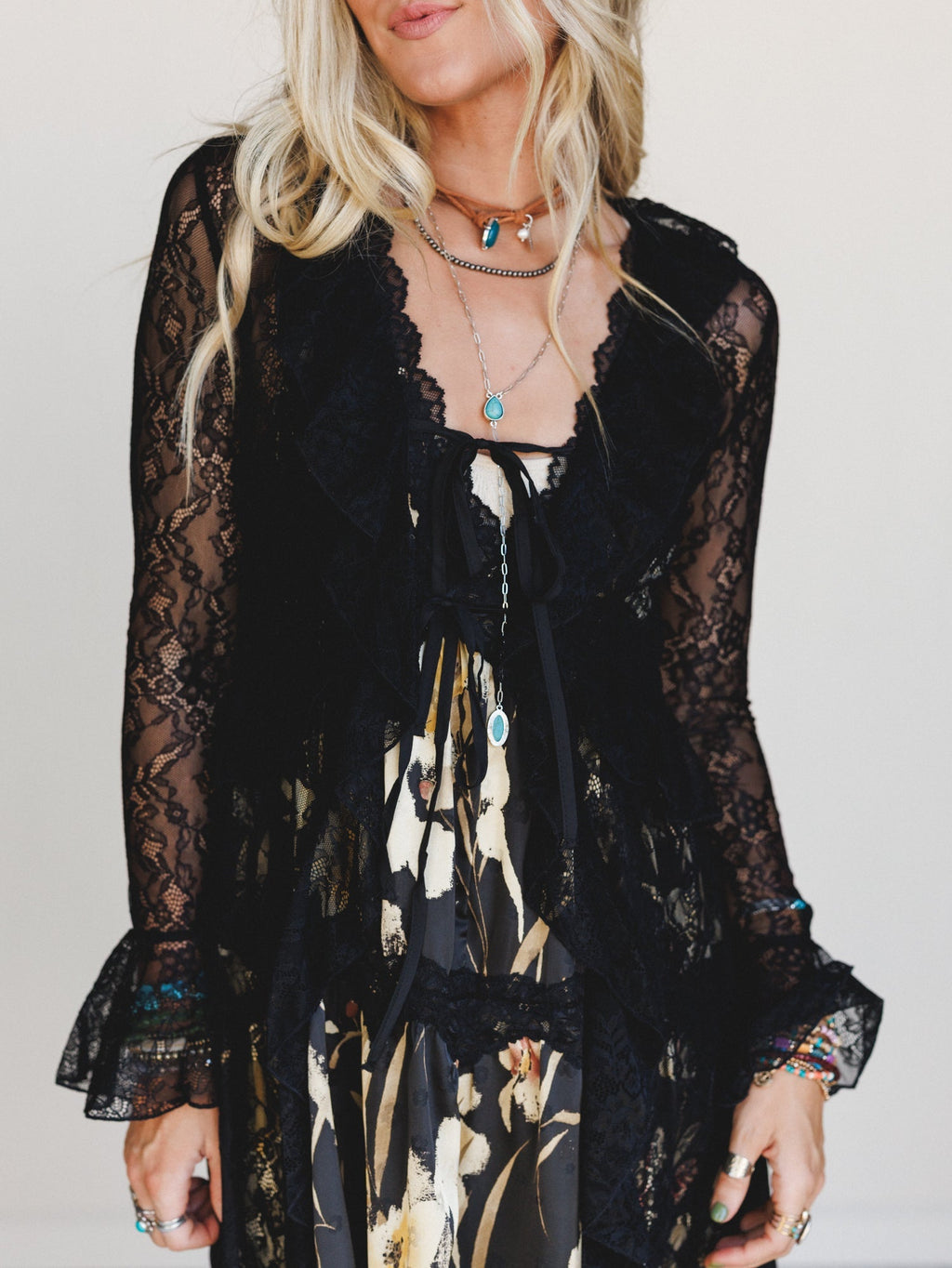Western Winds Long Sleeve Duster - Black
