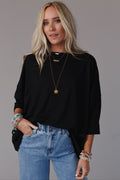 The Nest Cozy Cool Oversized Tee - Black - Pre Order