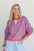 Freestyle Striped Top - Blue Multi