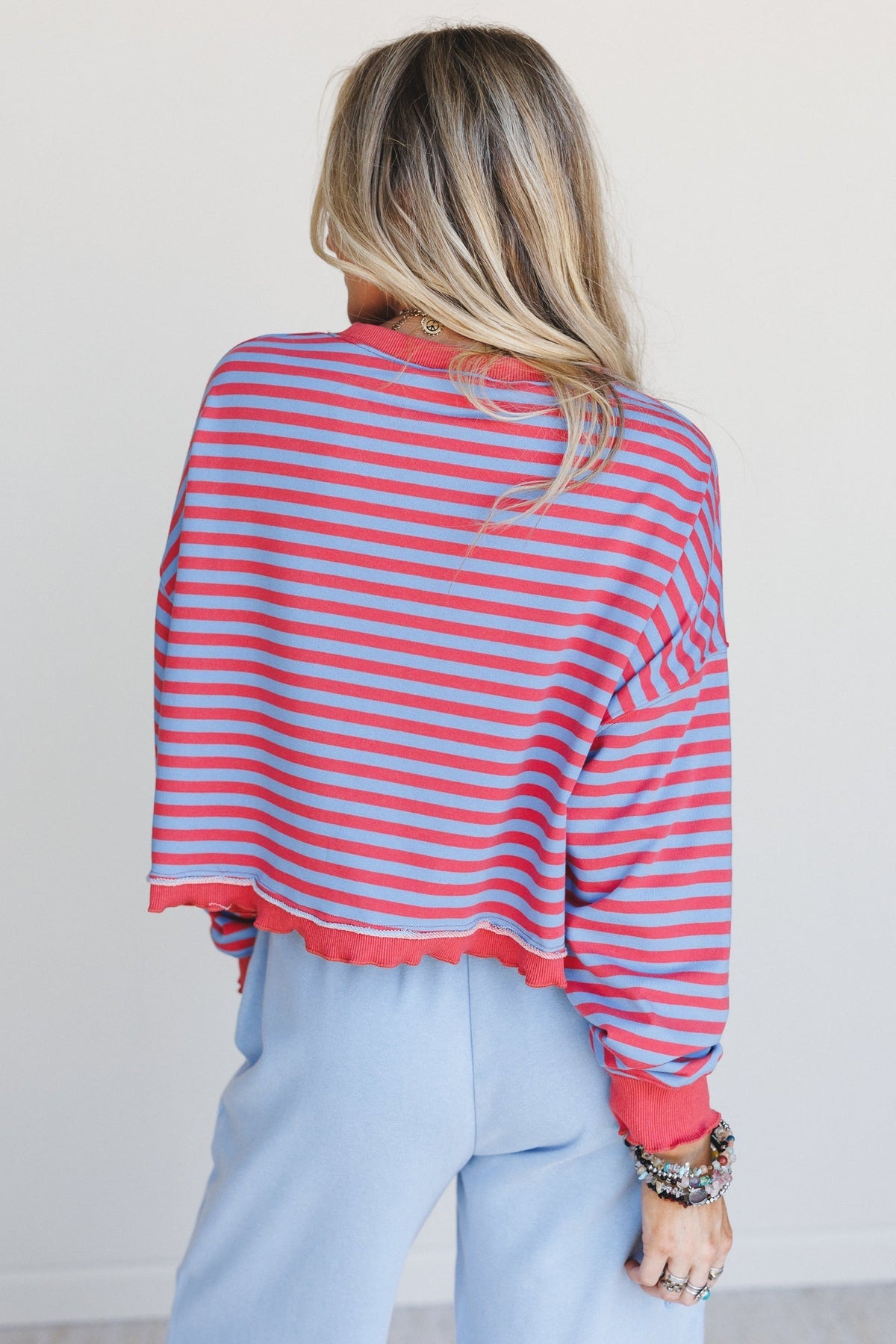 Freestyle Striped Top - Blue Multi