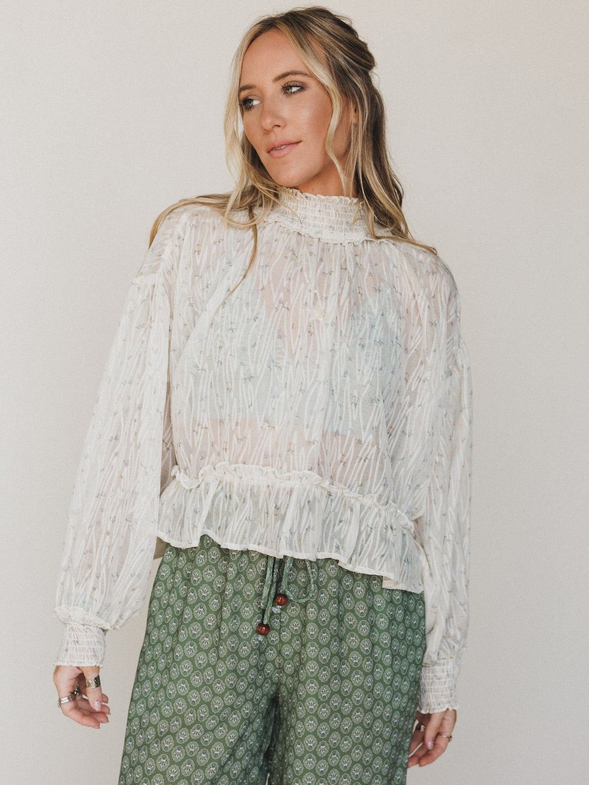 Time is Now Blouse - Cream