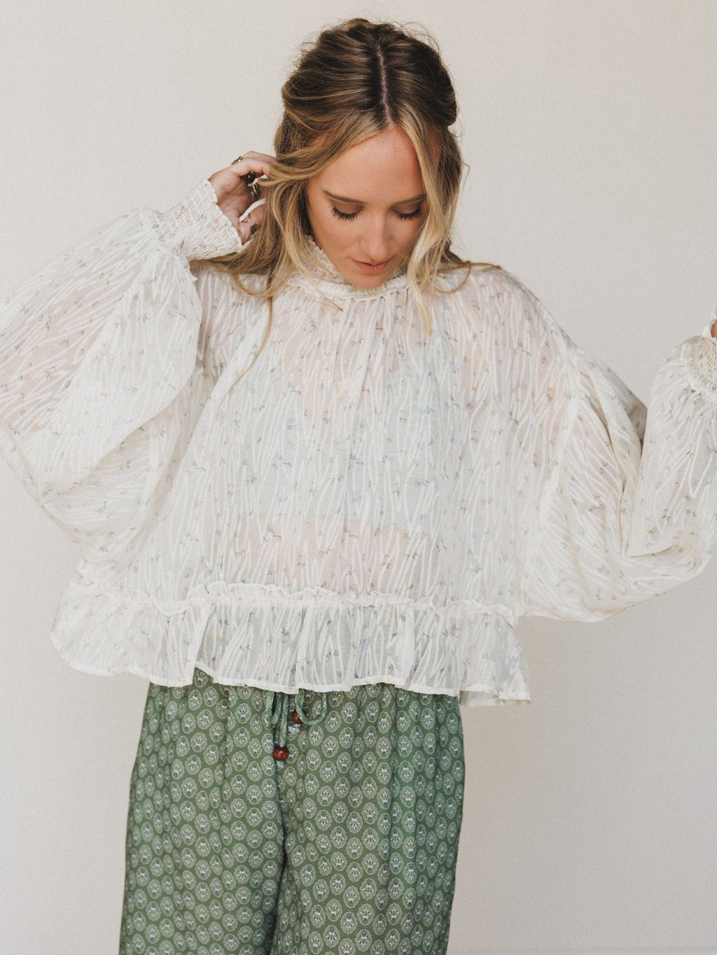 Time is Now Blouse - Cream