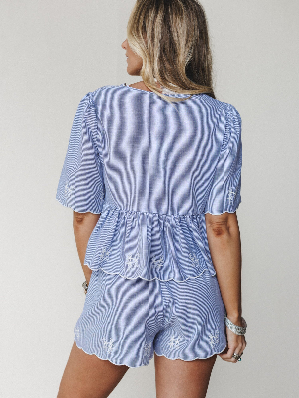Soft Beginnings Tops - Blue White