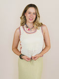 Beach Trips Crochet Tank - Ivory
