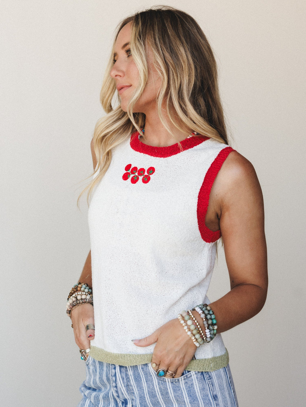 Favorite Things Knitted Tank - Off White