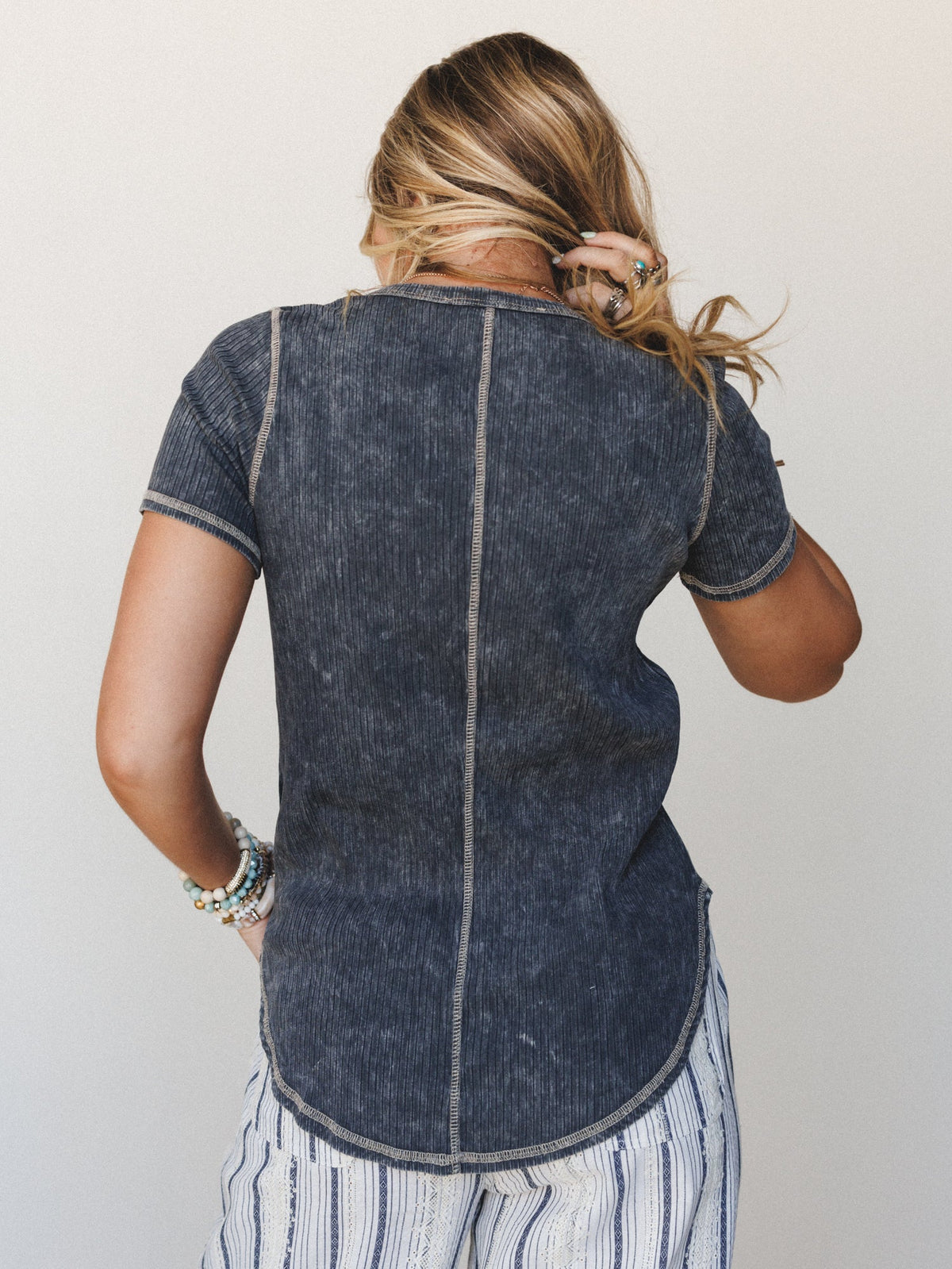 The Nest Off Duty Short Sleeve Tee - Charcoal