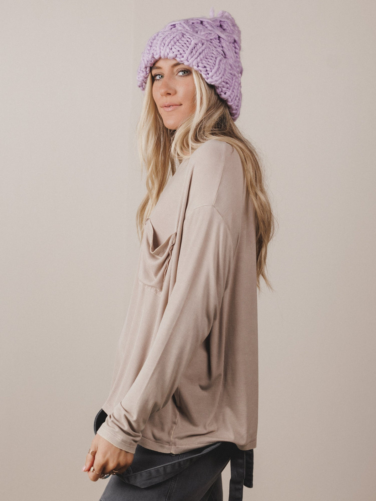 Here To There Pocket Tee - Ash Mocha