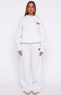 Club 14 Cassie Boxy Hoodie Grey Marle