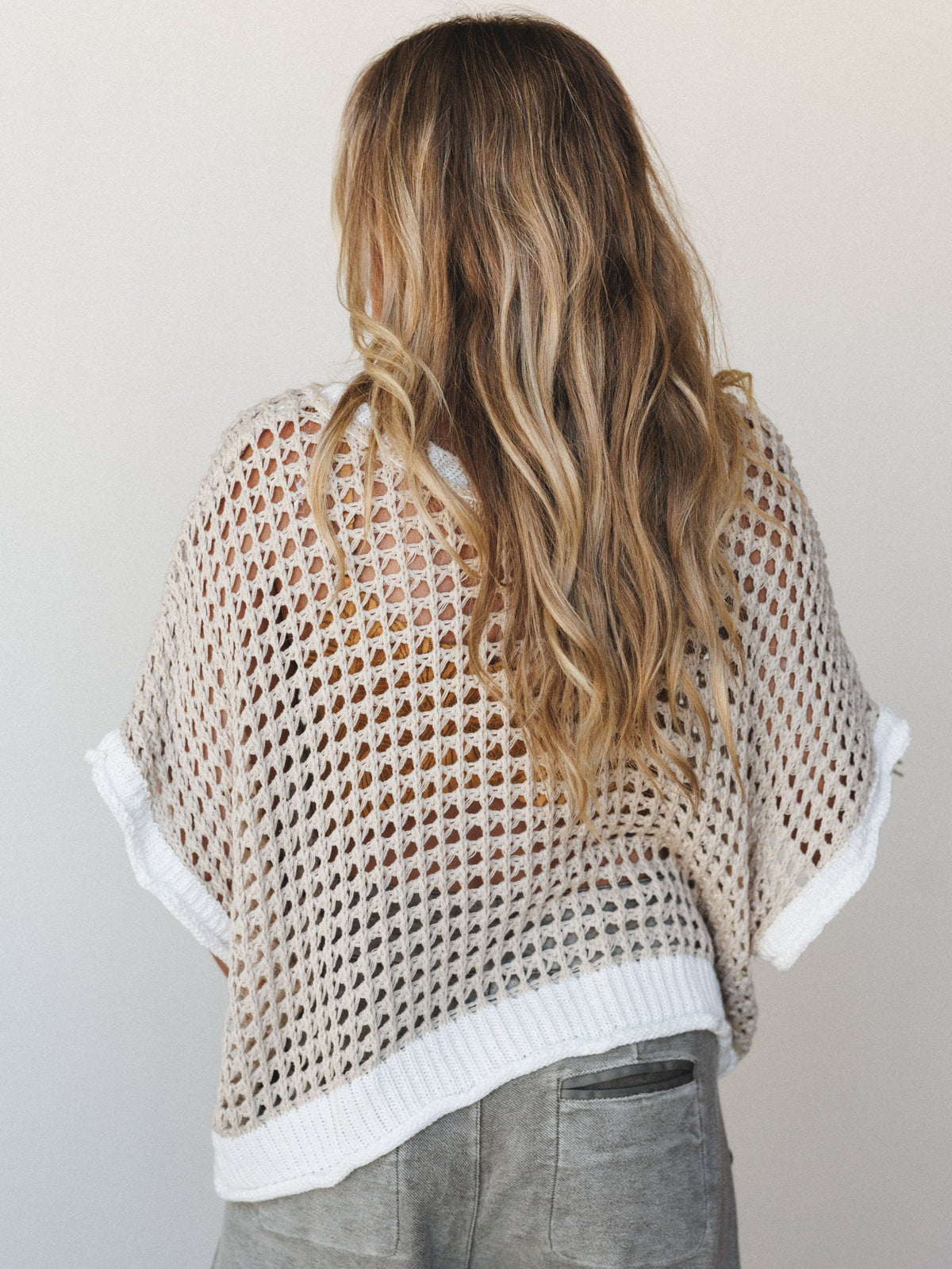 Peace Oasis Top - Beige Cream