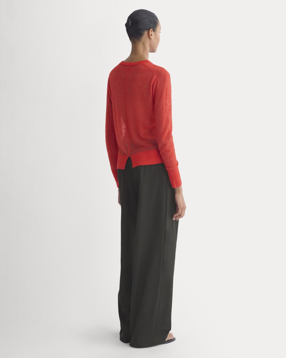 The Air Alpaca? Relaxed Crew Top | Fiery Red